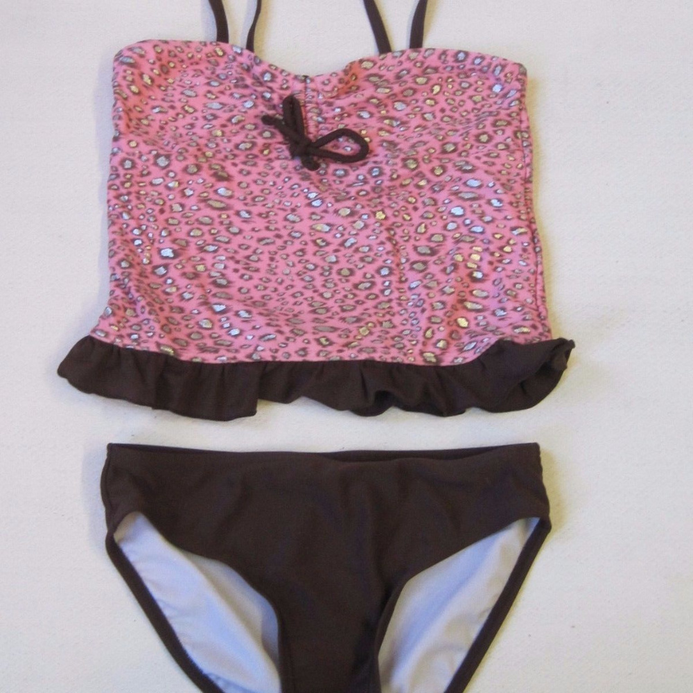 CANDIES Girls Swim Suit 10 Tankini 2 PC Swimwear